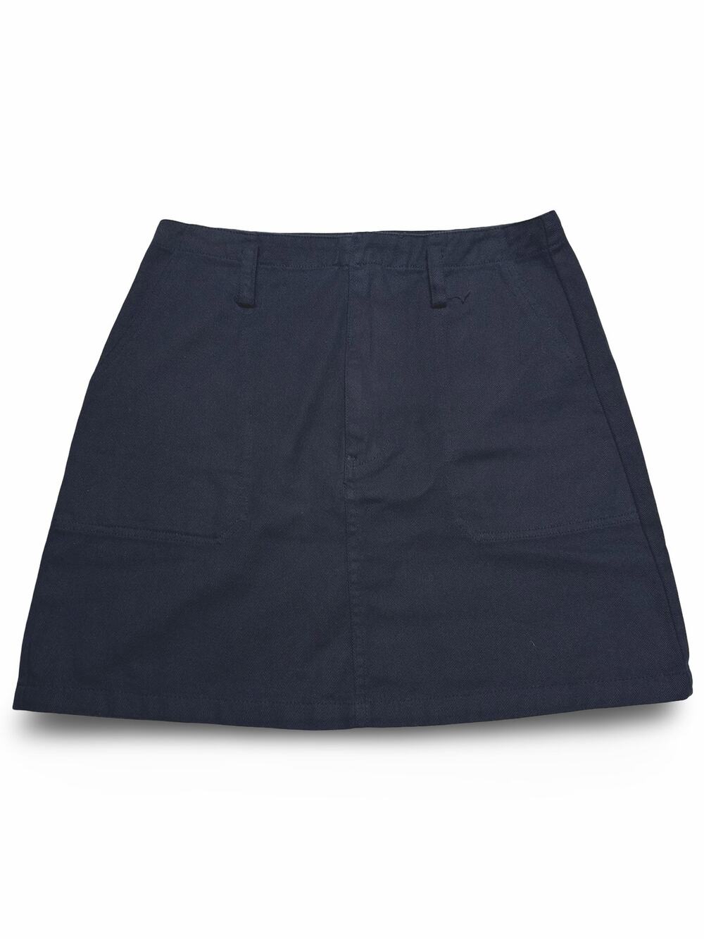 Harper Heritage Navy Blue Cotton Twill Mini Skirt Size Medium